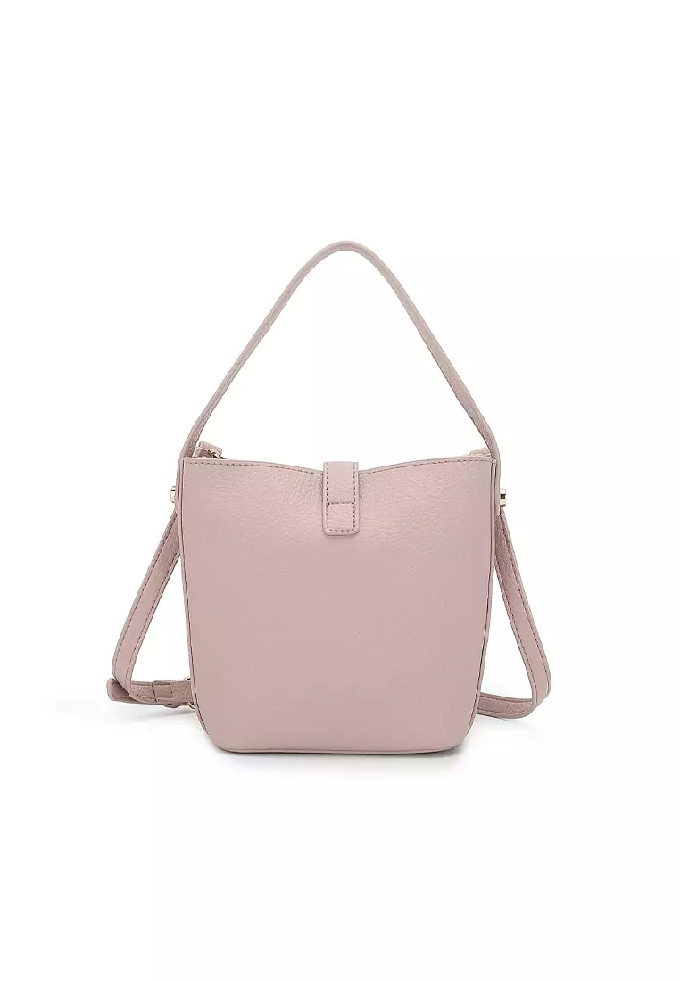Women's 2 in 1 Top Handle Bag / Sling Bag / Shoulder Bag - Pink