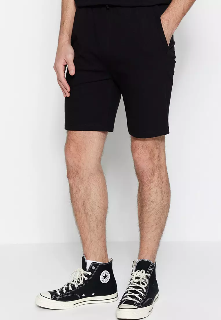 Textured Bermuda Shorts