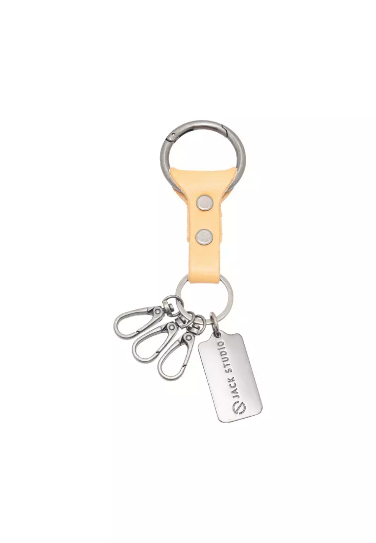 Real sales leather keychain