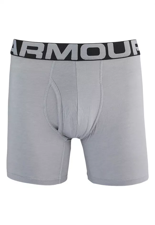 Under Armour Men's The Original 3-Inch Boxer Jock - True grey