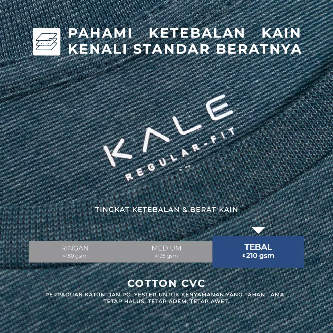 KALE ARTHUR REGULER TOSCA T-shirt Reguler Cotton Viscose Asian Fit Warna
