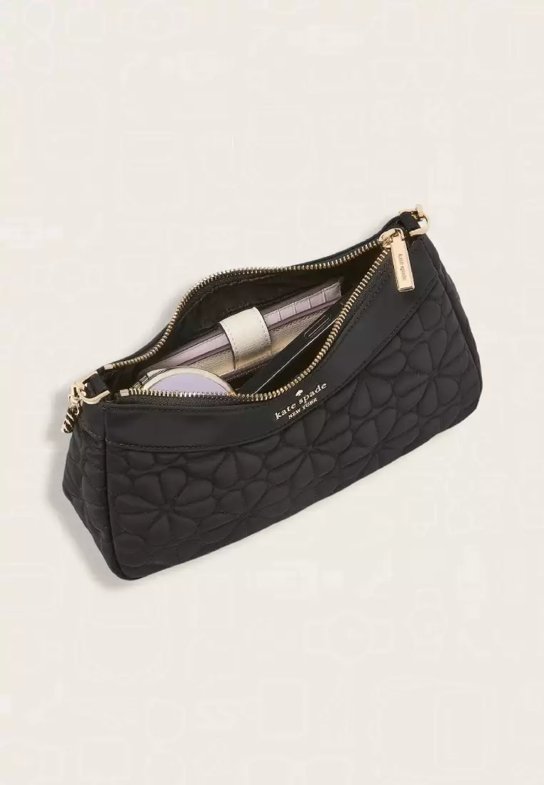 Kate Spade Spade Flower Quilted Medium Convertible Crossbody Black