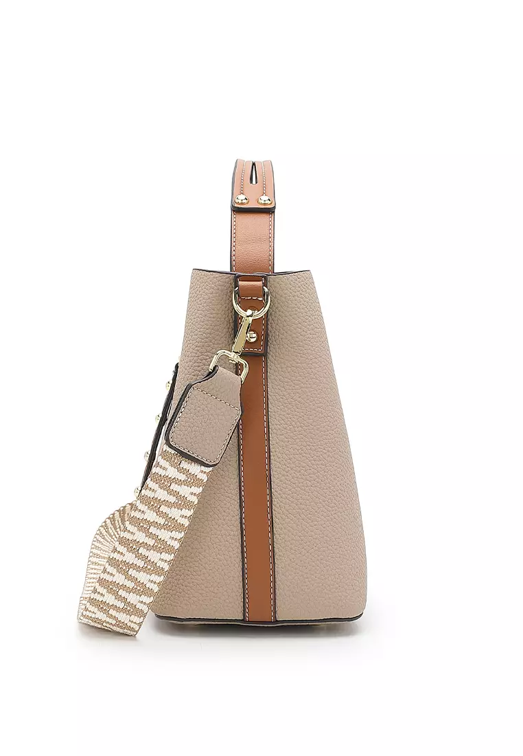 Women's Top Handle Bag / Sling Bag / Crossbody Bag (Tas Selempang / Tas Tangan) - Cokelat