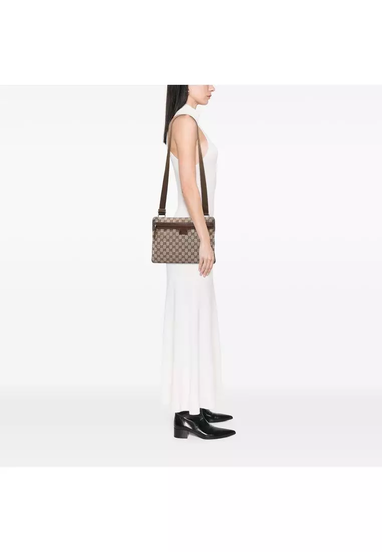 Pre-Loved Gucci Gg Canvas Crossbody