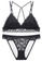 ZITIQUE black Lace Cross Beauty Back Non-Steel Thin Bra and Panty Set-Black BC0A7USCF0C470GS_1
