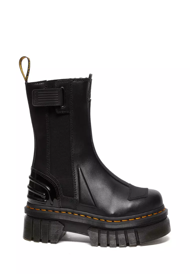 Discount on Dr. Martens  shoes - SKU: Audrick Alternative Leather Chelsea Hi Platform Boots