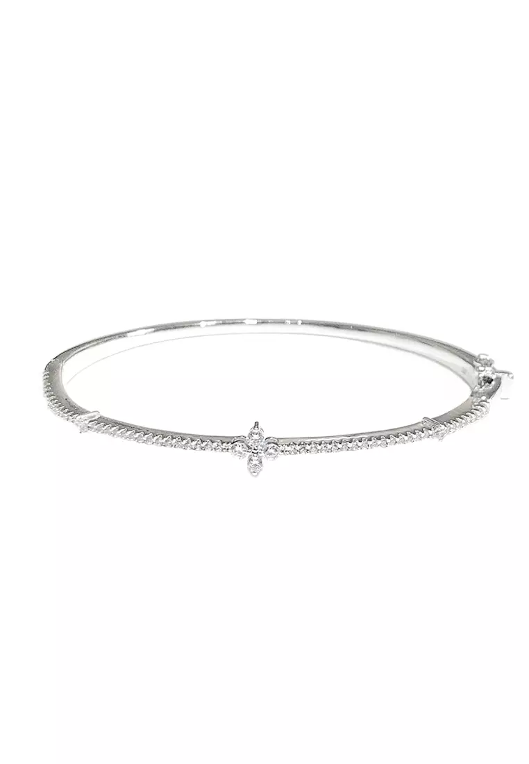 White gold hotsell plated silver