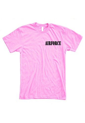 MRL Prints pink Pocket Airforce T-Shirt Frontliner 998B4AA4EADD3FGS_1
