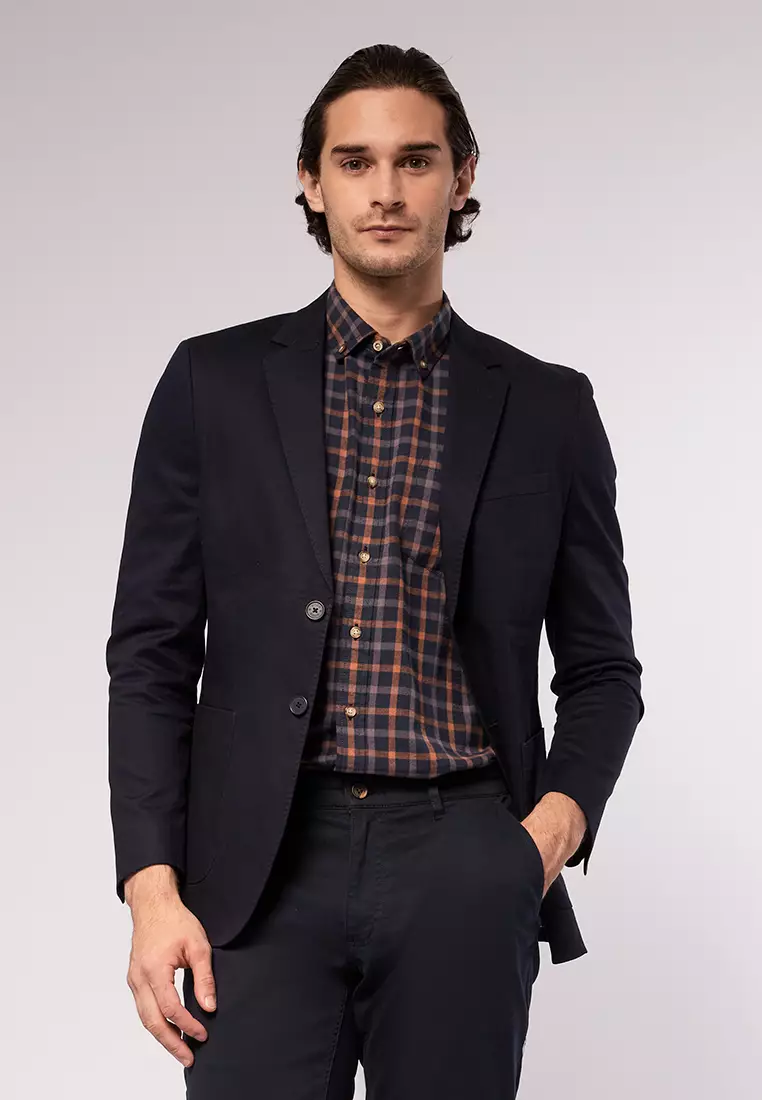 Slim Fit Long Sleeve Blazer