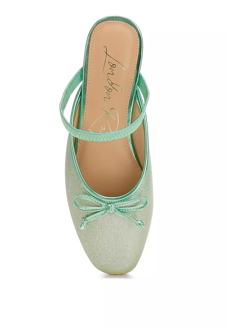 Sepatu Balet Glitter Hijau