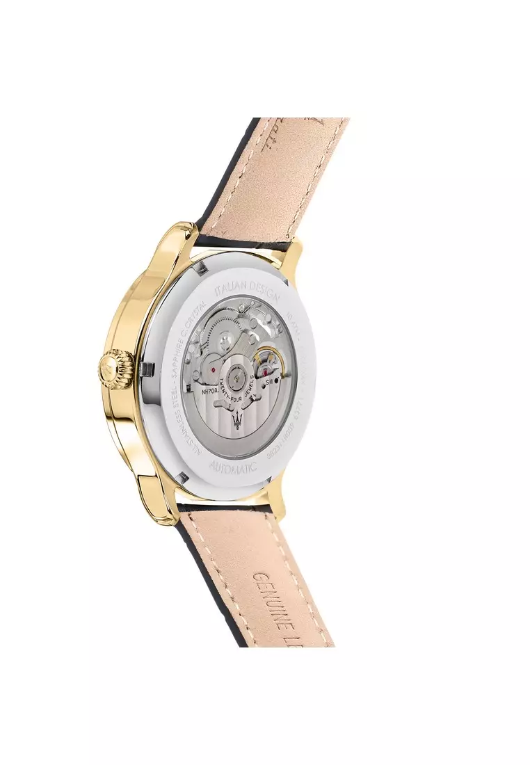 【2 Years Warranty】Maserati Epoca 42mm Men's Automatic Watch R8821118011 With Luminous Hands