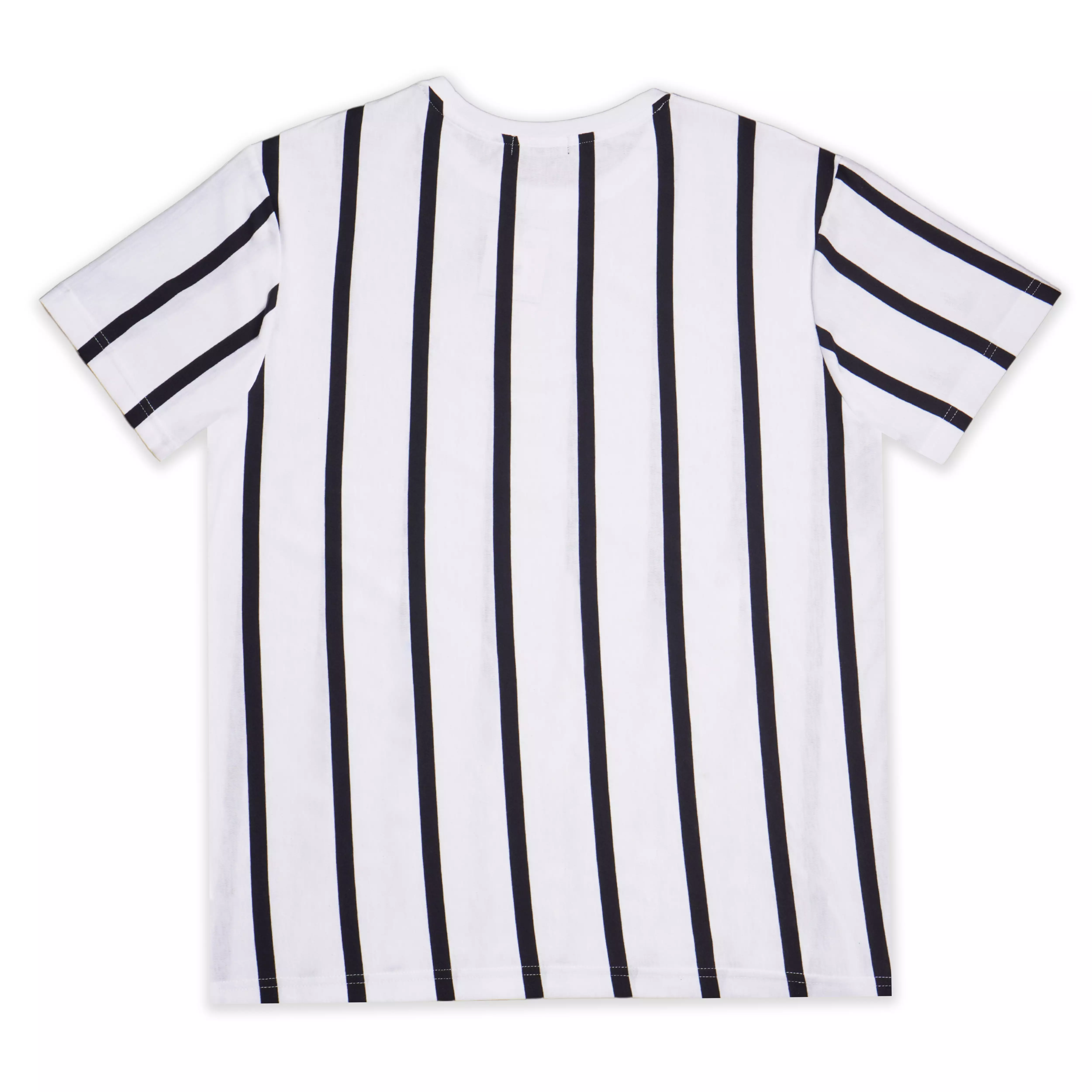 Matsuda T Shirt Pria Kaos Stripe Tsuru White