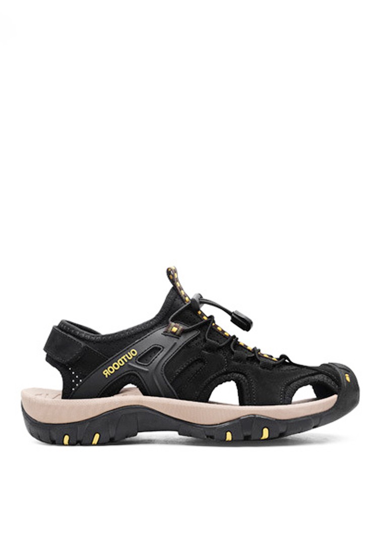 VANSA Comfortable Cow Leather Outdoor Sandals VSM-S7239