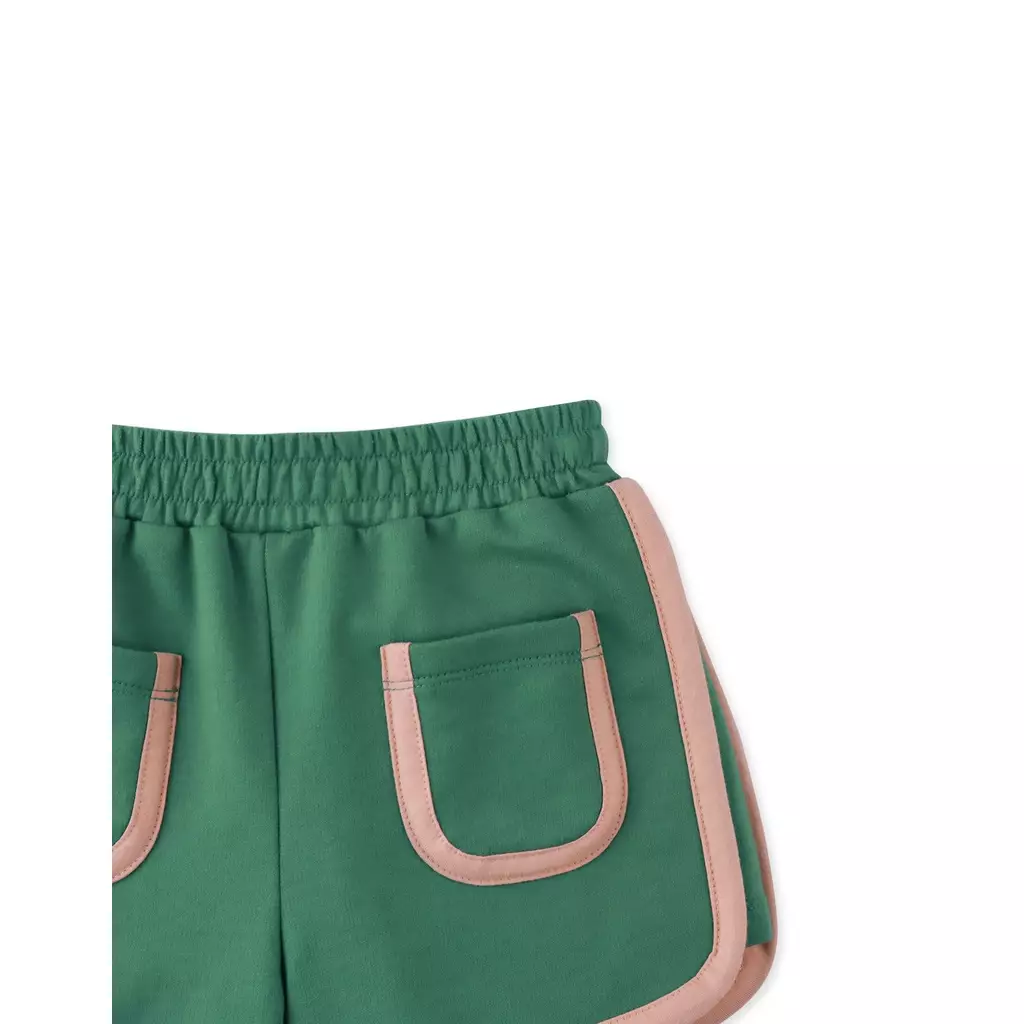 Gingersnaps Cherrific Day Shorts Green - Celana Pendek Anak Perempuan (Hijau)