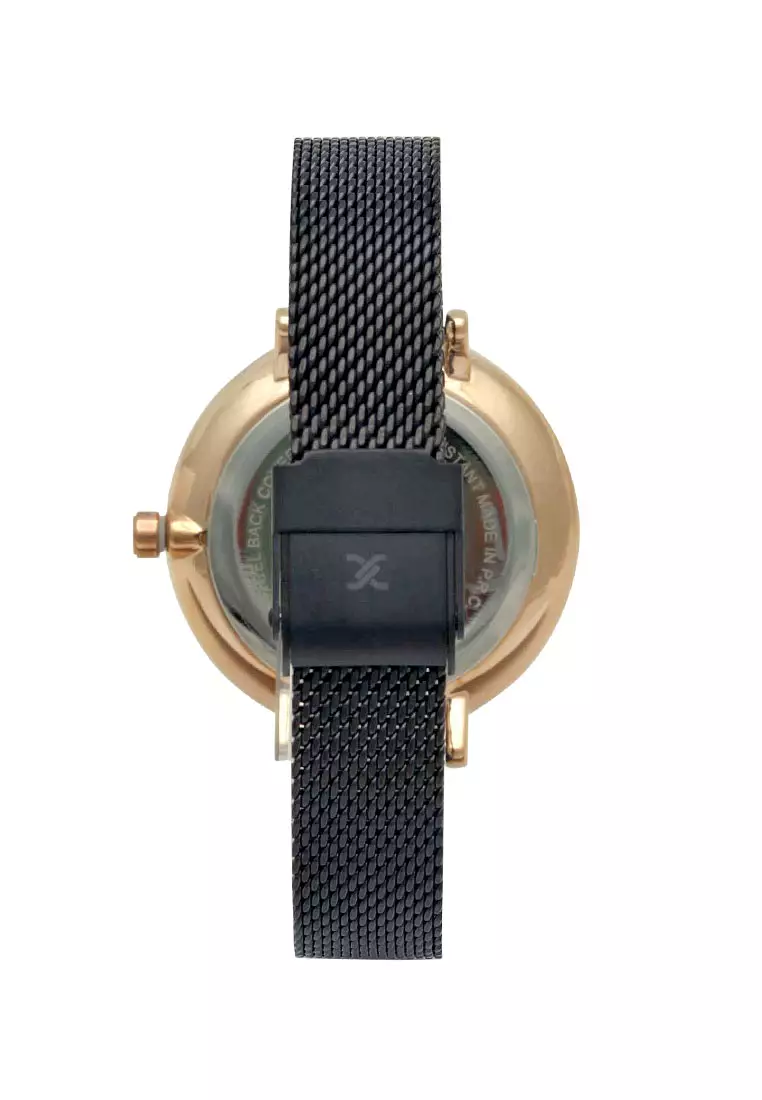 Daniel Klein Jam Tangan Wanita - Black Rosegold - Stainless Steel - DK11982-6