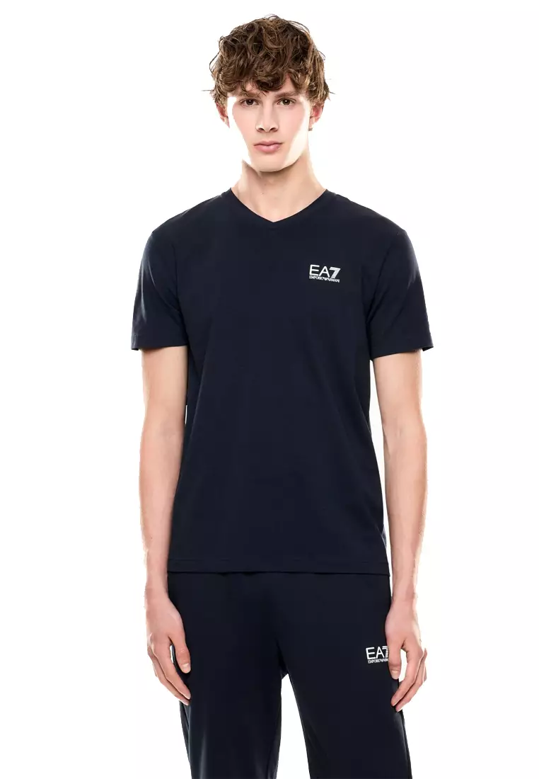 Men's Short Sleeve T-Shirt in Deep Blue 8NPT27 PJVQZ