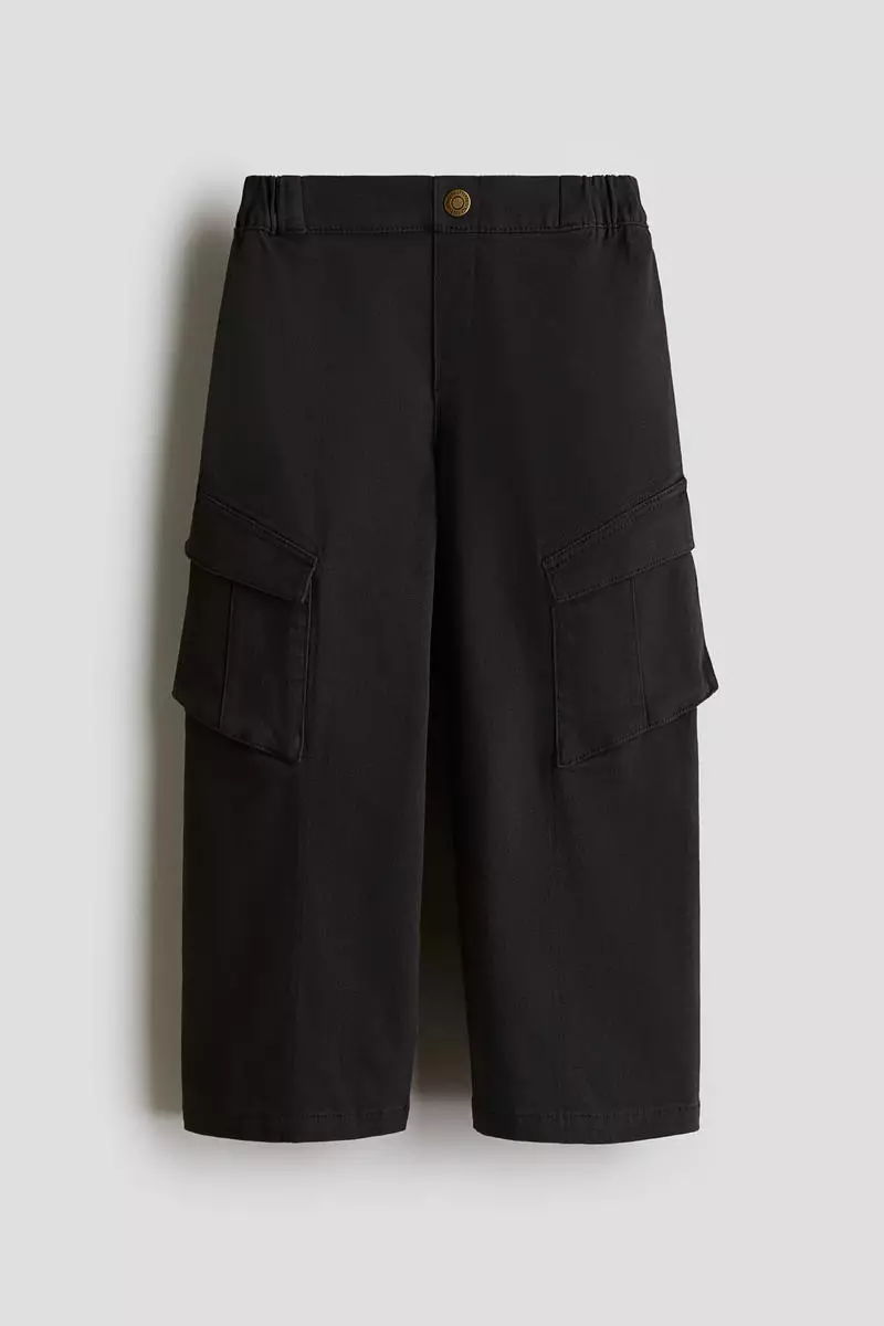 Cotton twill cargo trousers