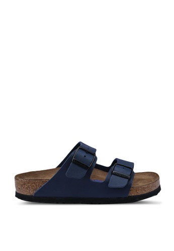 Birkenstock blue Arizona Birko-Flor Soft Footbed Sandals BI090SH95JPKMY_1