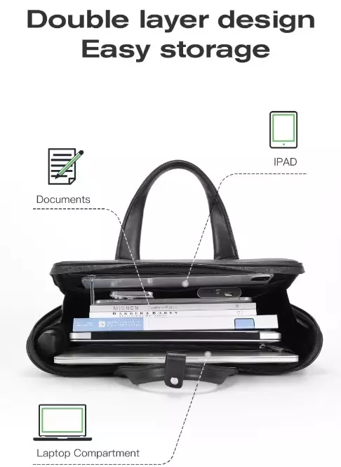 Bange YZ350 Tas Selempang Jinjing Kantor Kerja Laptop Business briefcase messenger bags 15.6 Inch Premium