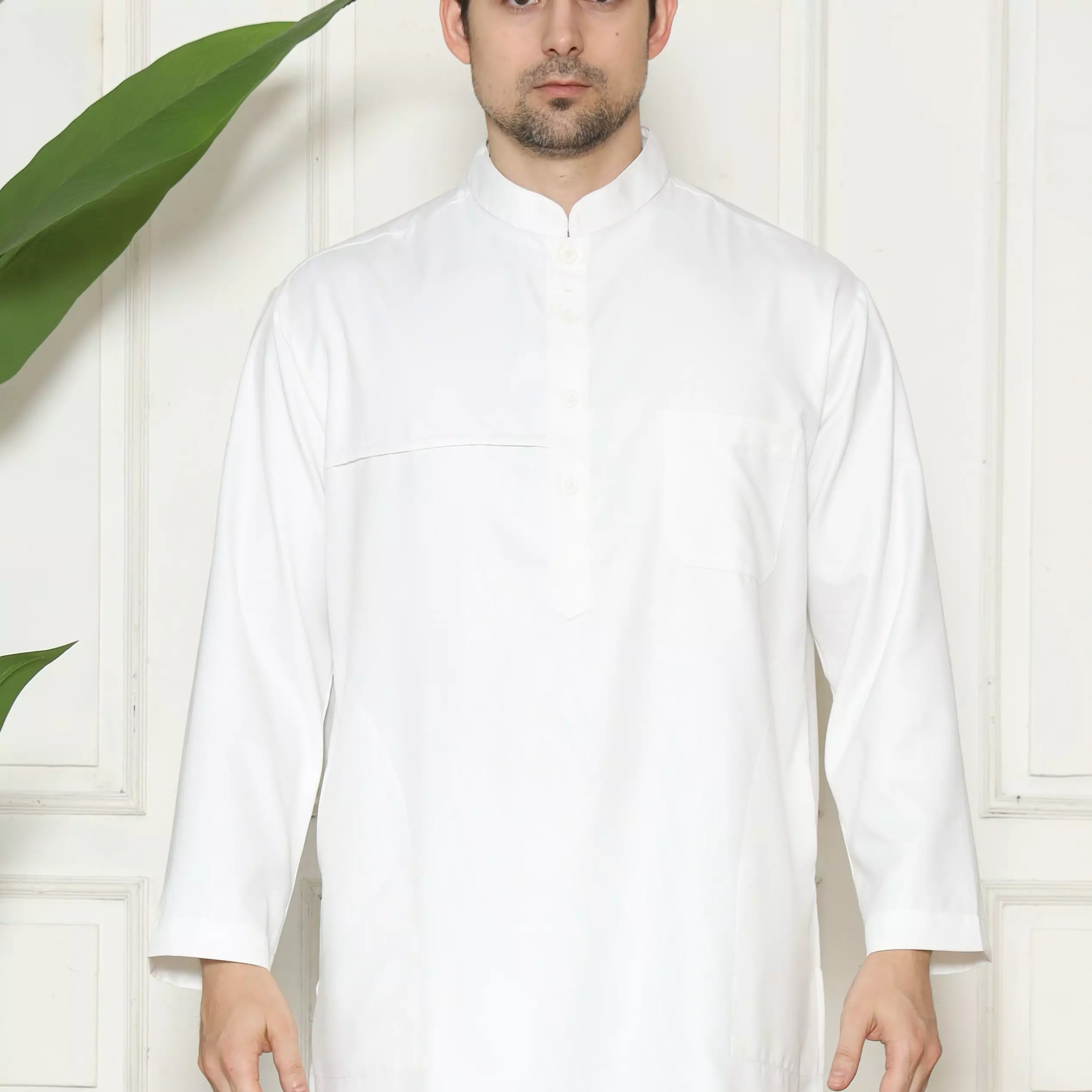 Setelan Baju Koko Sarimbit Kurta Pakistan PK 10 White BW