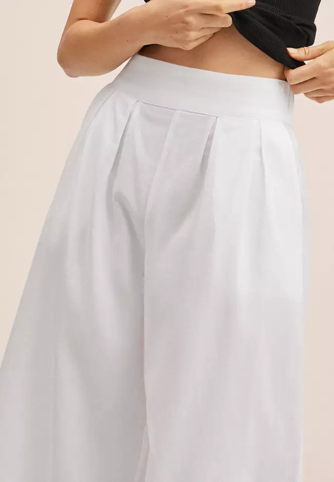 Embroidered Cotton Pants