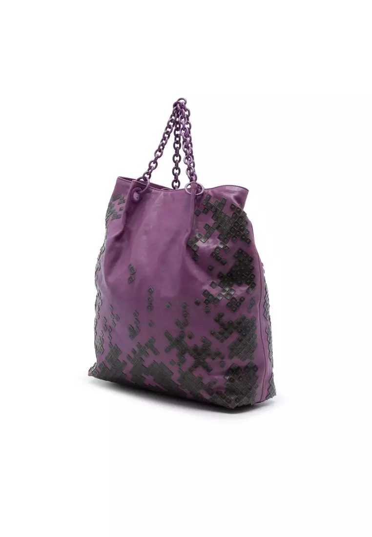 Pre-Loved Bottega Veneta Vitello Mosaico Laque Tote