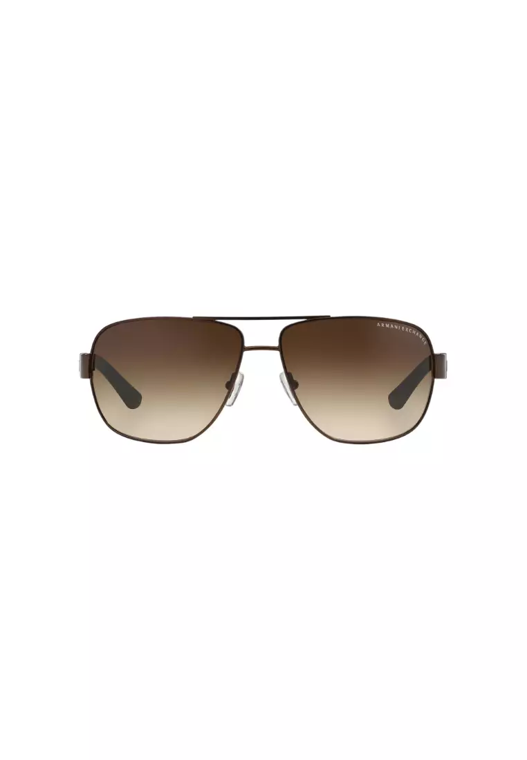 Armani Exchange Armani Exchange Men s Pilot Frame Brown Metal