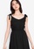 ZALORA BASICS black Shoulder Tie Sweetheart Mini Dress 4884FAAEBB8D17GS_3