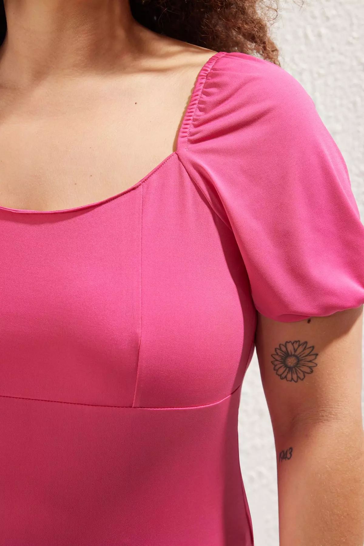 Plus Size Puff Sleeves Blouse