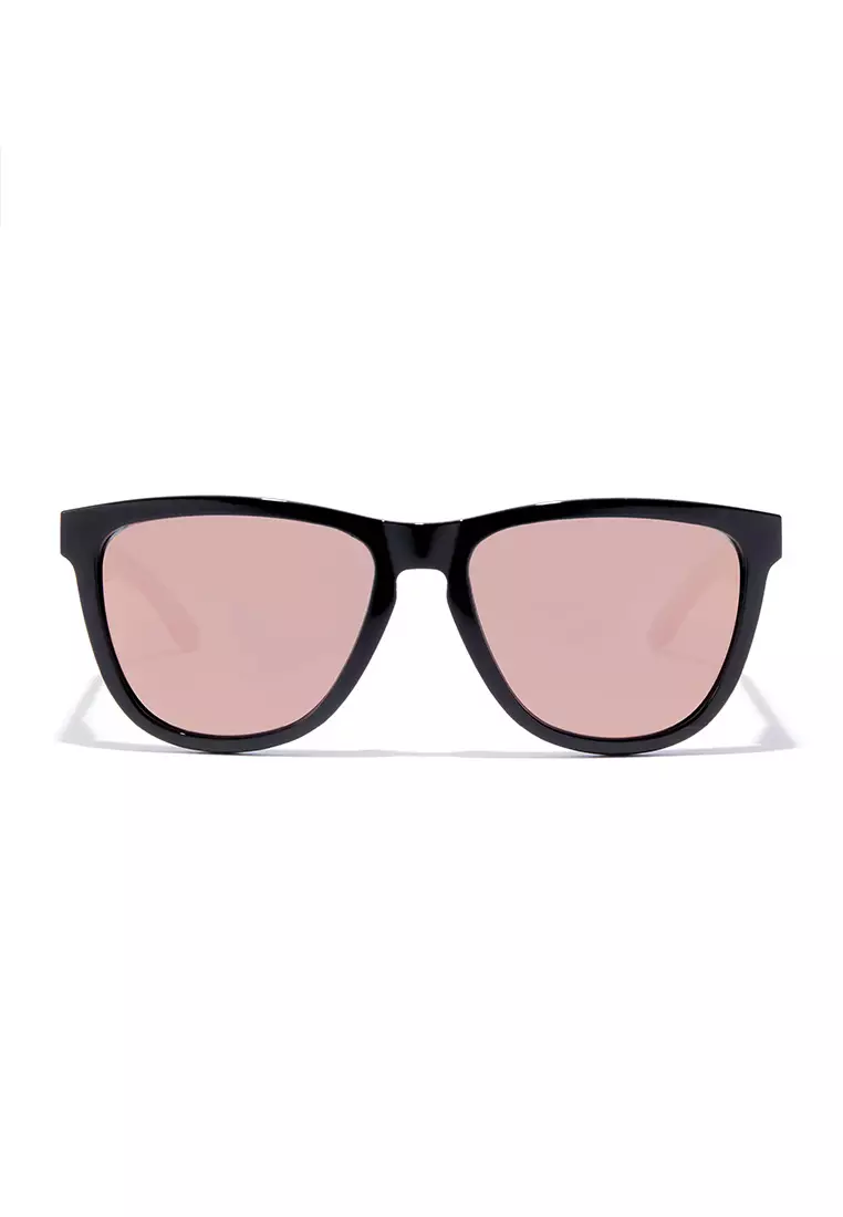 HAWKERS POLARIZED Black Rose Gold ONE RAW. Sunglasses for Men and Women, Unisex. UV400 protection. Official product designed and made in Spain. HONR21BKTP