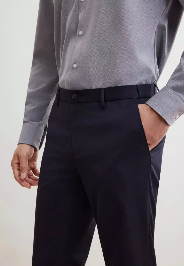 G2000 Sweat Wicking Smart Fit Twill Suit Pants with Elastic Waist Band