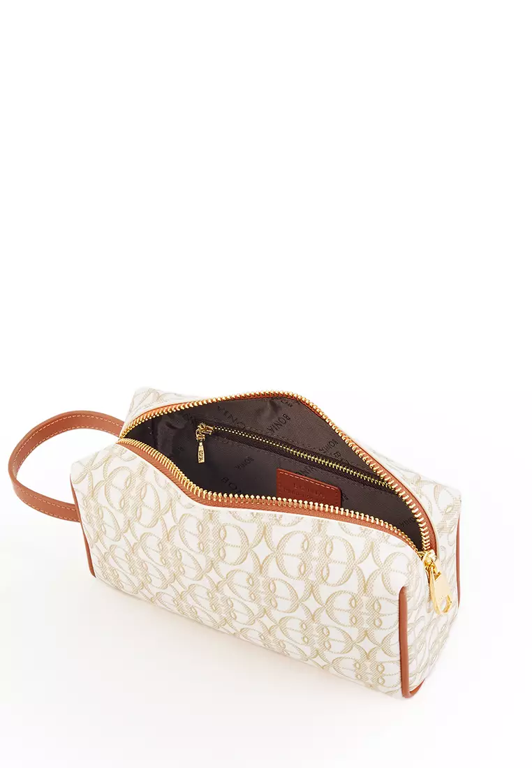 Buy BONIA Beige Portia La Luna Monogram Pouch 2025 Online ZALORA