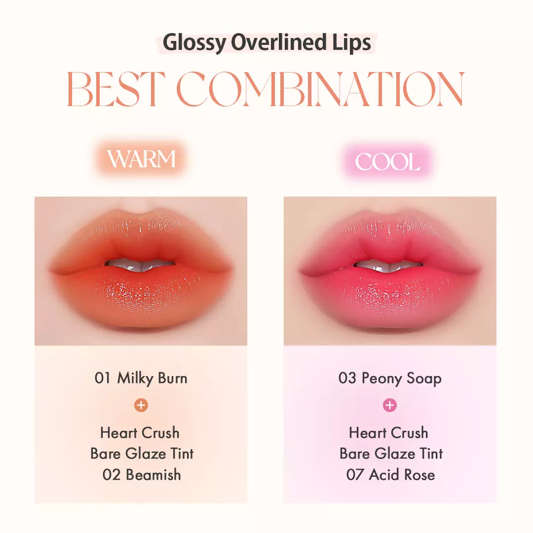 Holika Holika Mellow Blurring Lip Pencil 04 Overripe | Lip, Eye, & Cheek Pencil with Blending Brush