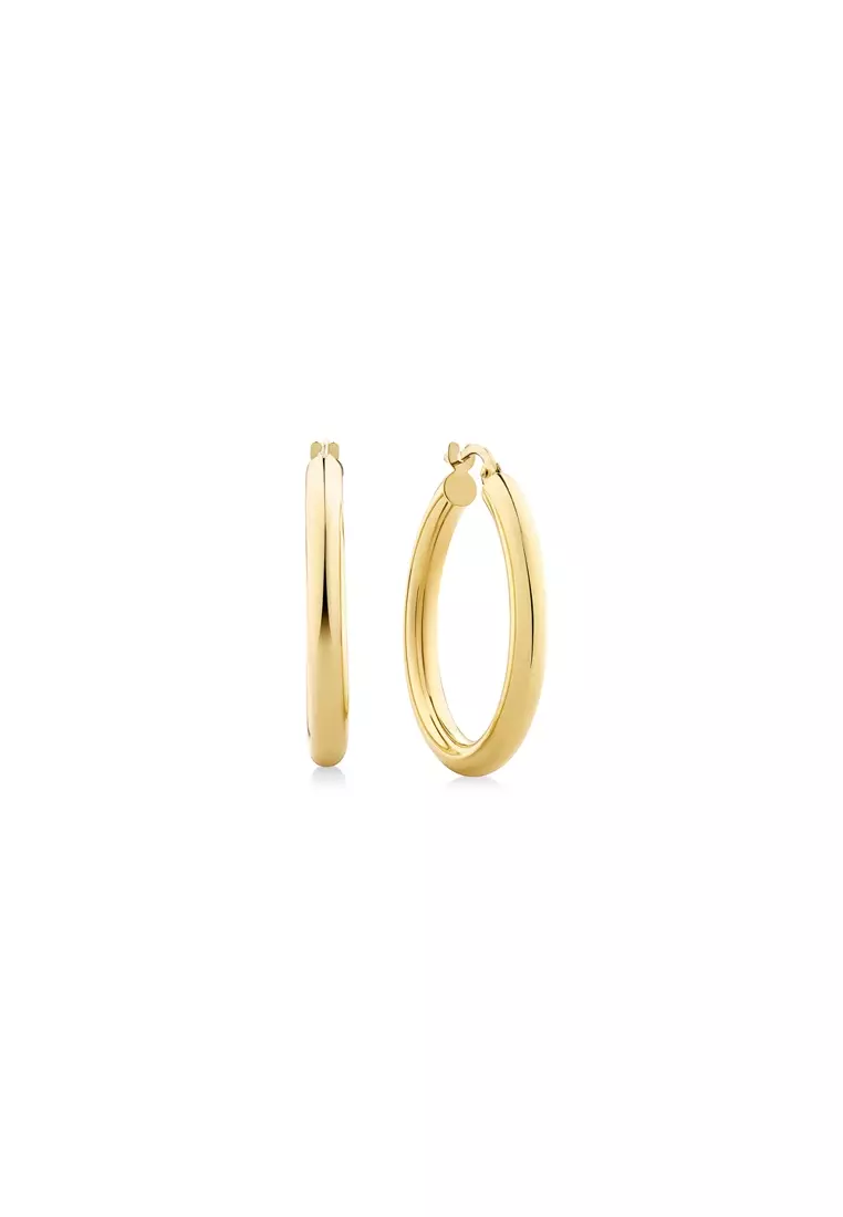 Gold hoop earrings best sale michael hill