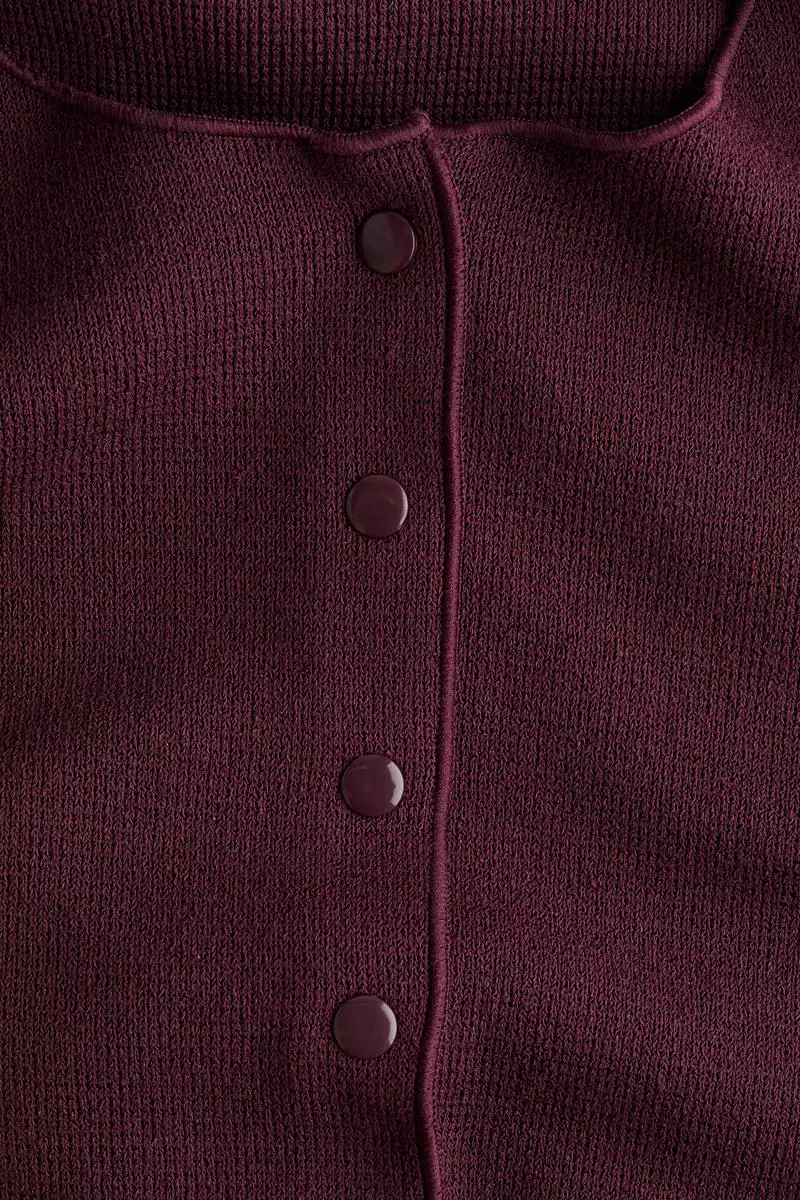 Textured-knit cardigan