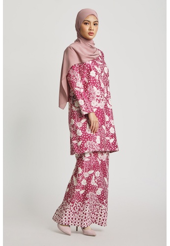 Inhanna purple TEJA Batik Kurung Loose Dusty Purple A48F2AAC870B12GS_1