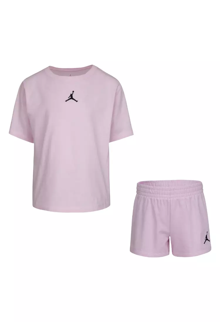 Jordan Essential Short Set Pink Little Kids