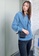 Urban Revivo blue Drawstring Hooded Kangaroo Pocket Sweater 3D394AA1561AFEGS_3
