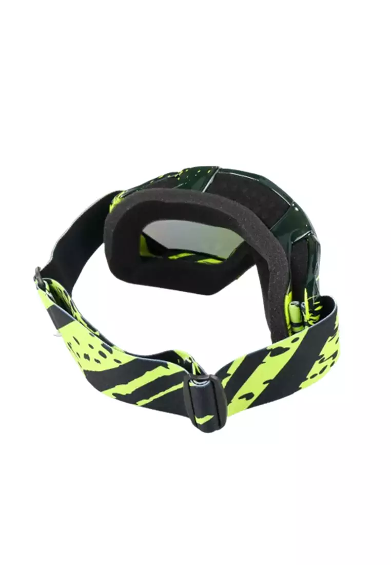 Haqy Kacamata Goggles Ski Ice Skating Cycling Motorcycle Unisex Design Sporty Matrial PC Sponge ORIGINAL - Green