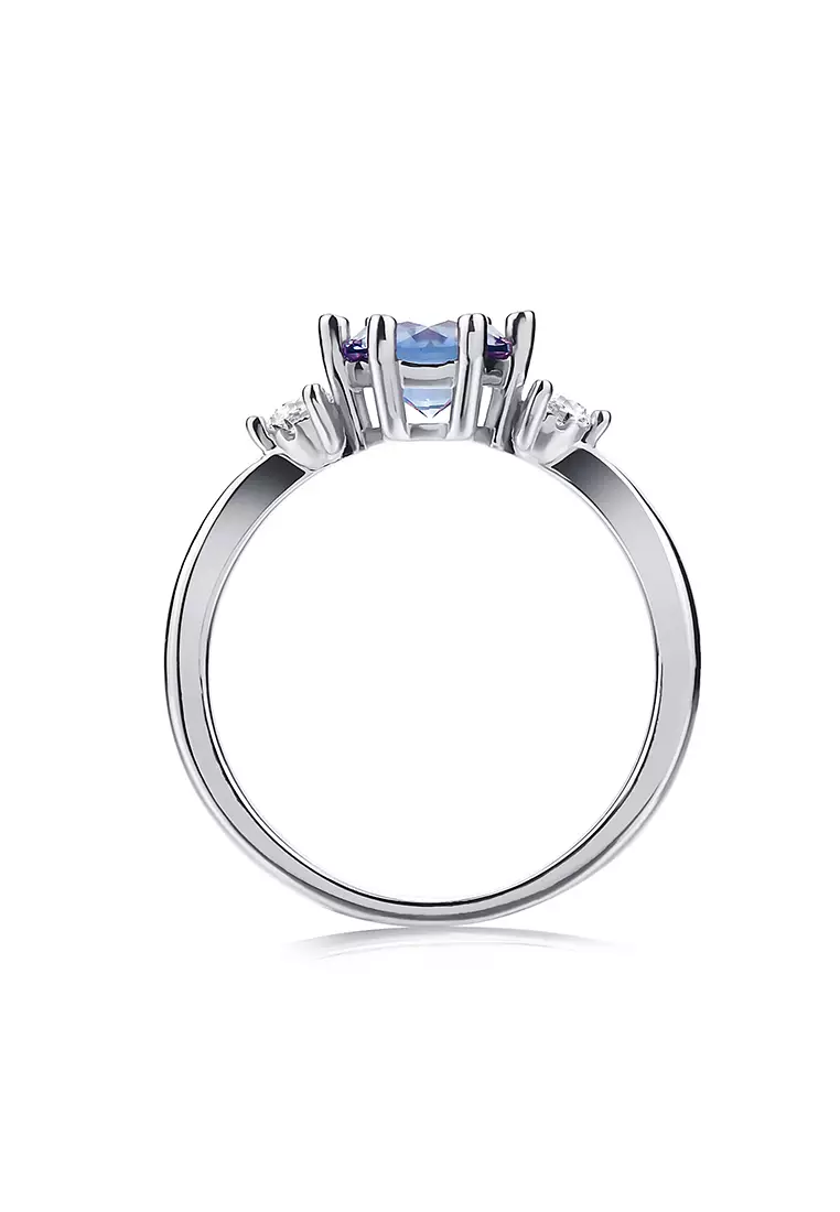 [ Alexandrite Collection ] Moya Printessa Alexandrite Ring WG - Cincin by Her Jewellery