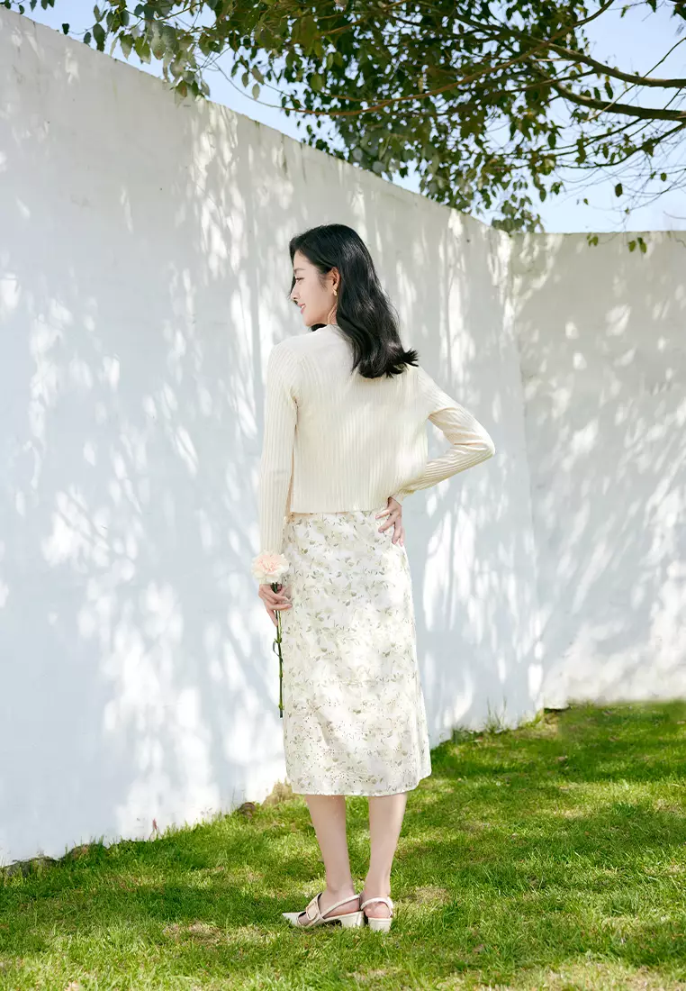 Long Sleeve Cropped Cardigan