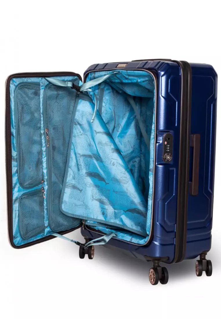 Blue Whale 5205-66 Navy (Zipper Type) - Large - TSA luggage