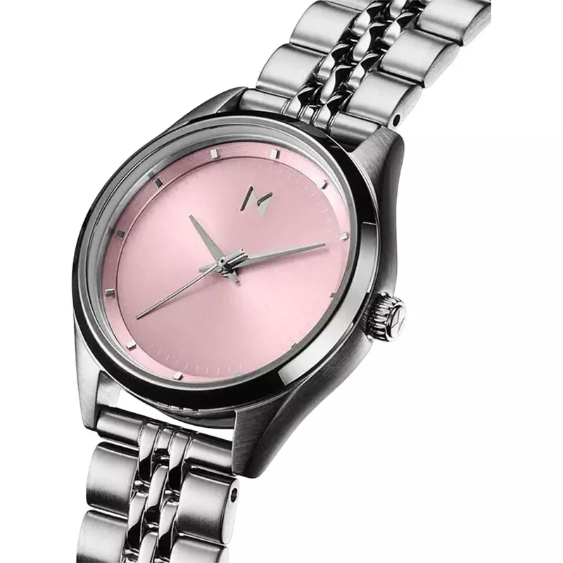 Jam Tangan Wanita MVMT Rise 28000296-D Mini Pink Dial Stainless Steel Strap