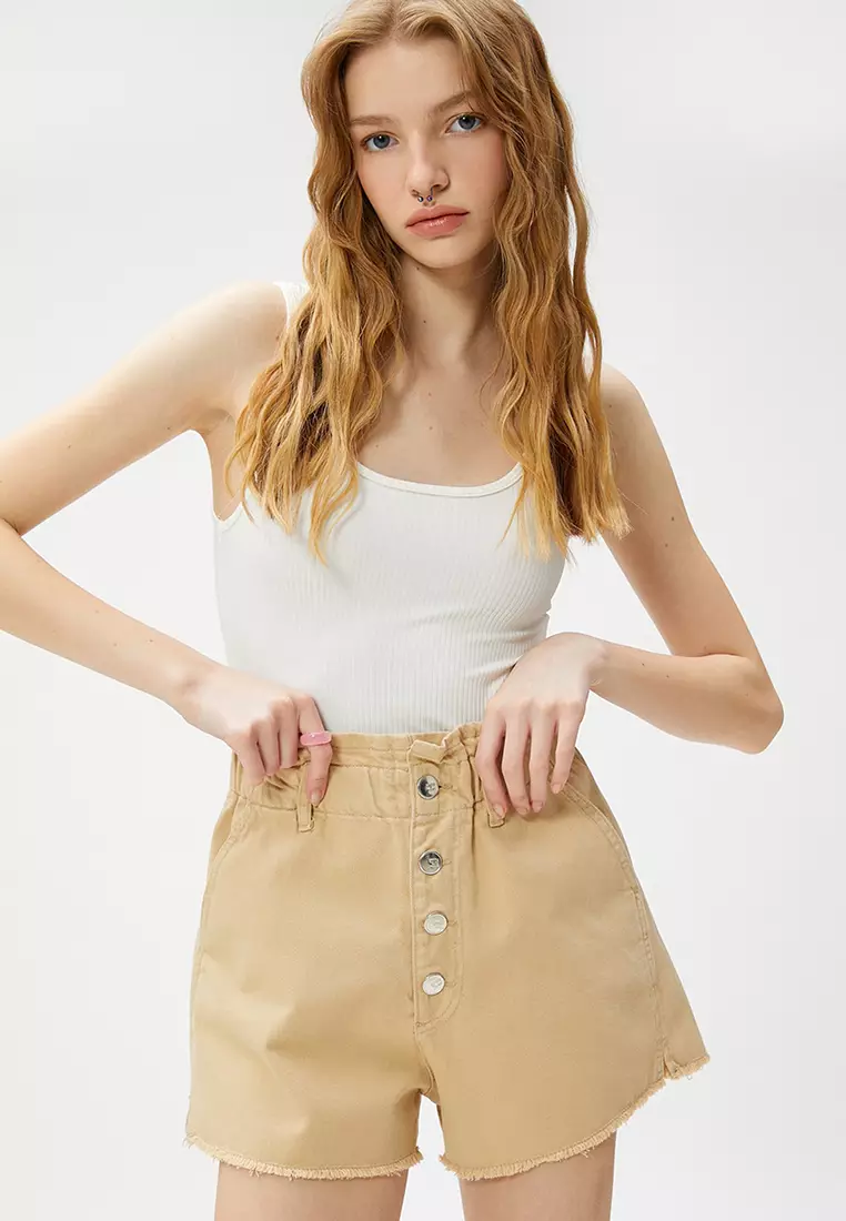 High Waist Denim Shorts