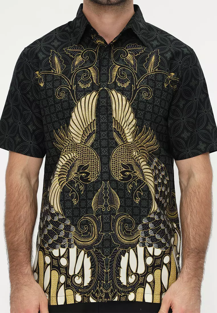 Hadinata Batik Kemeja Pendek Superfine Bharata Binala