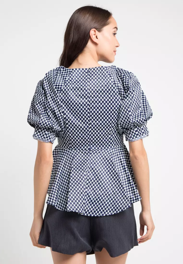 Blouse With Balloon Sleeves
