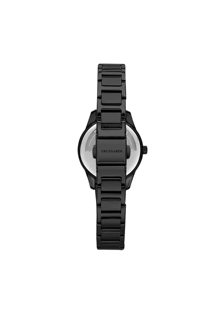 【2 Years Warranty】Trussardi T-SKY 30mm Case Women's Quartz Watch R2453151518