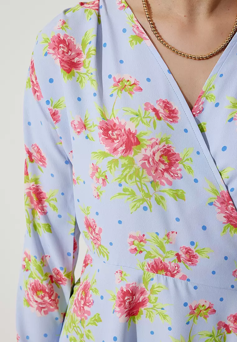 Floral Wrap Dress