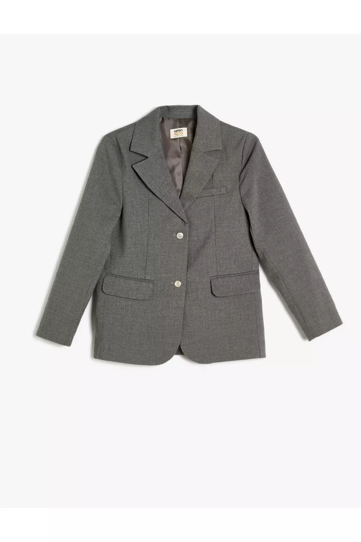 Classic Lapel Pocket Detail Long Sleeve Button down Blazer School Jacket