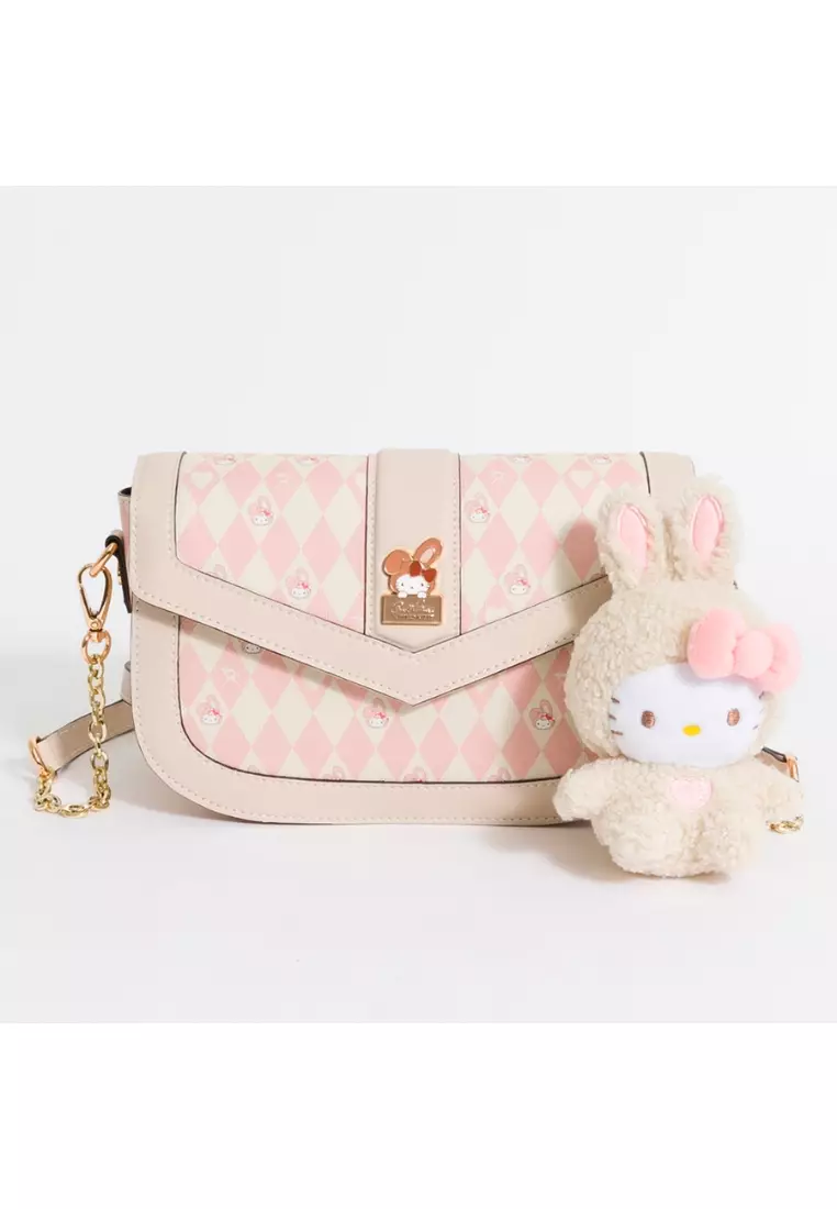 Arnold Palmer X Hello Kitty Women Ladies Messenger Crossbody Shoulder Bag  w/ Adjustable Long Strap Inspired by You.